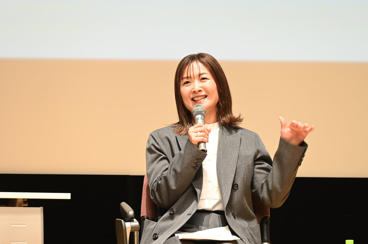 谷 真海氏がトークセッションで語っている画像