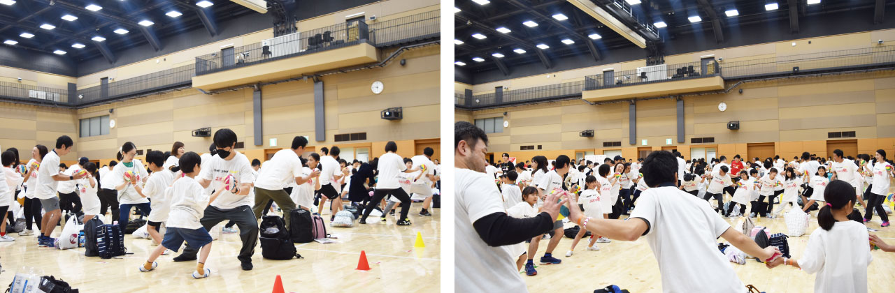 紙風船エクササイズの様子2