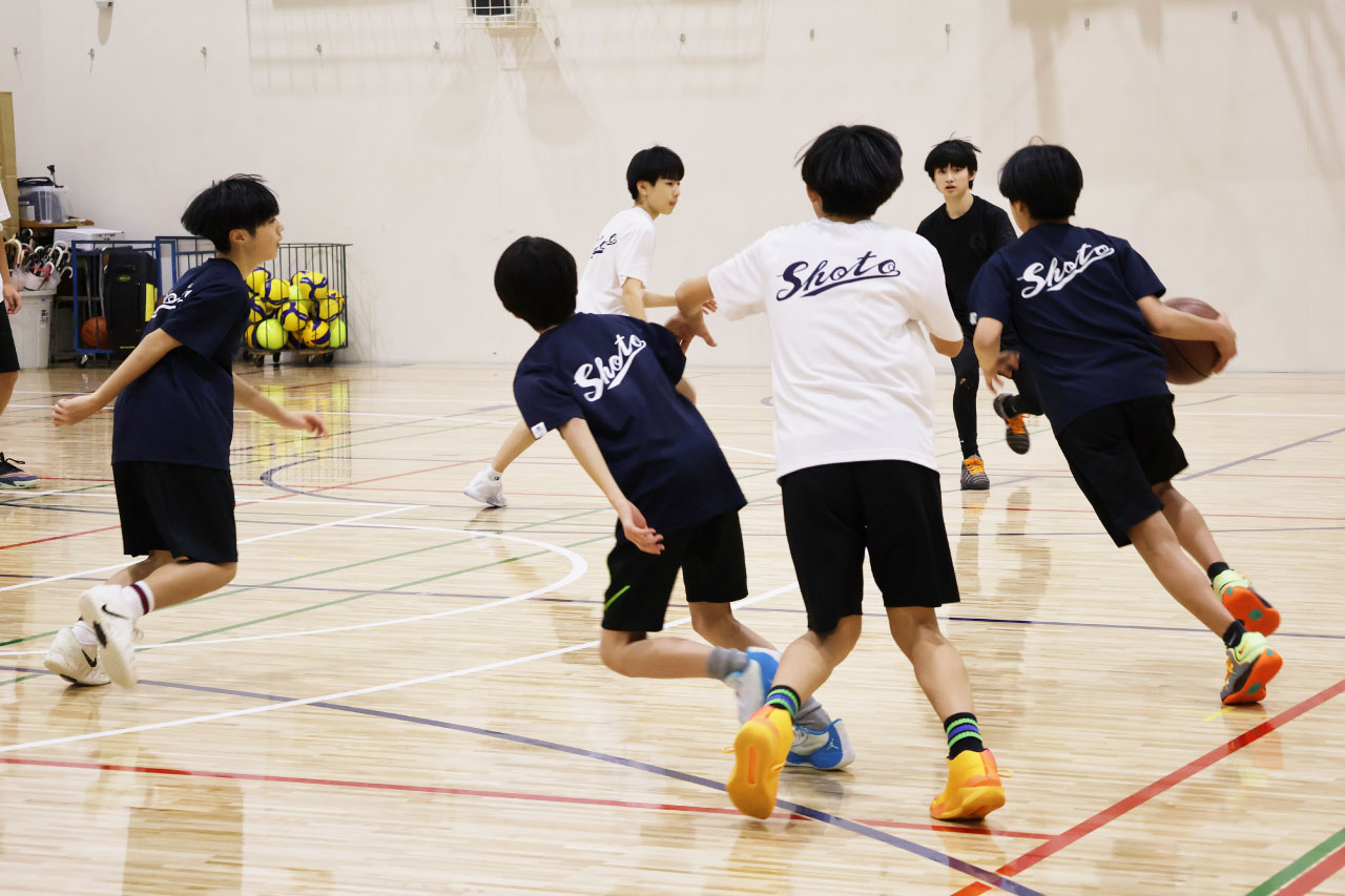 学校部活動の合同練習（バスケットボール）：イメージ