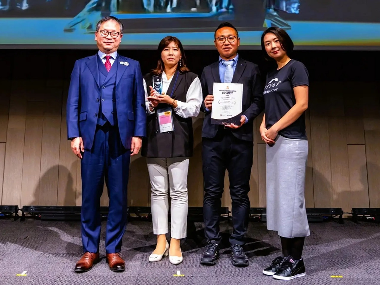 SPORTS OPEN INNOVATION CONTEST 2025のデジタル・イノベーション賞の表彰時の写真