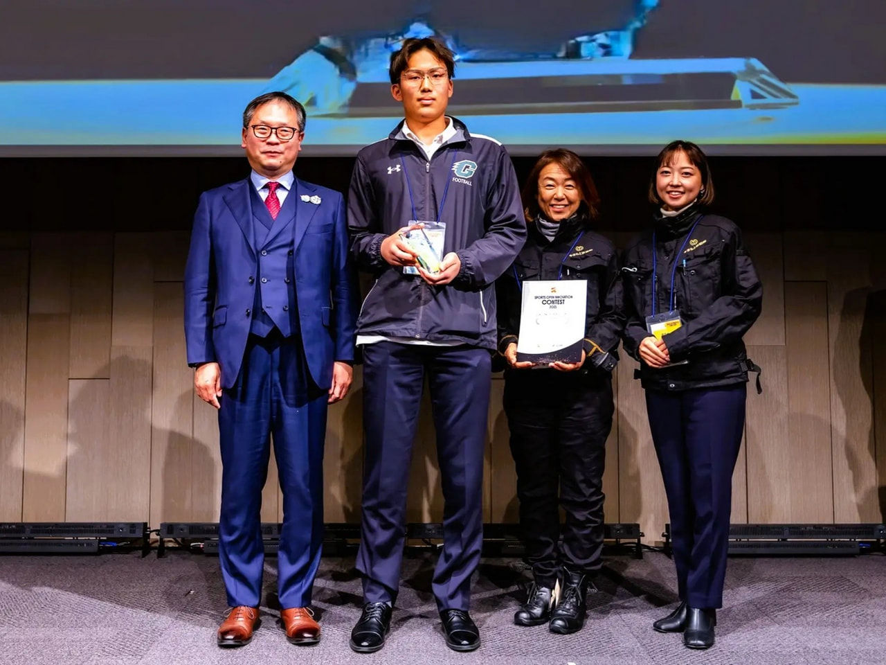 SPORTS OPEN INNOVATION CONTEST 2025のソーシャル・バリュー賞の表彰時の写真